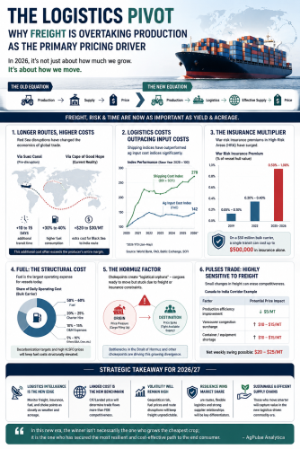 The Logistics Pivot: Why Freight is Overtaking Production as the Primary Pricing Driver in Global Agri-Commodity Markets