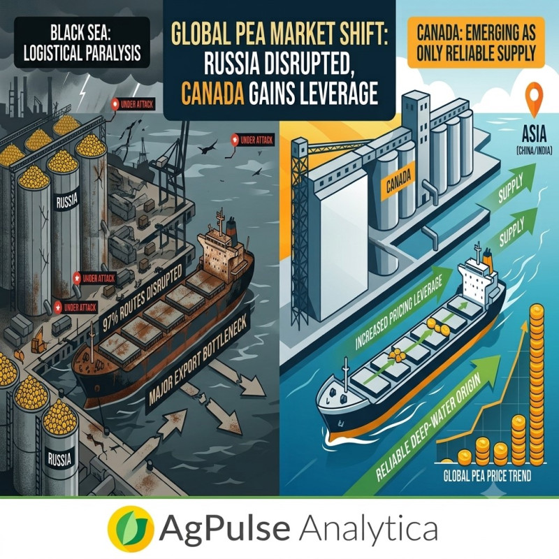 Russia Pea Logistics Under Pressure: Could China Turn Back to Canada?